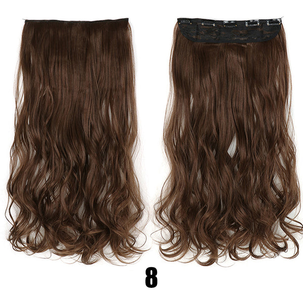 Women's Big Wavy Long Curly Hair Clipping Extensions Are Naturally Fluffy And No Trace