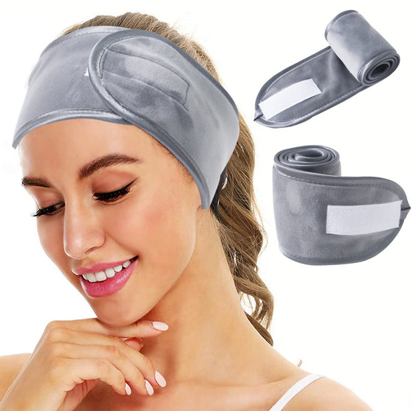 Thickened Printed Velcro Stretch Makeup Headband