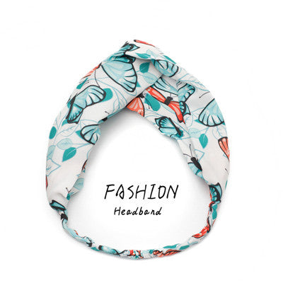 Avocado Elastic Cross Makeup Headband