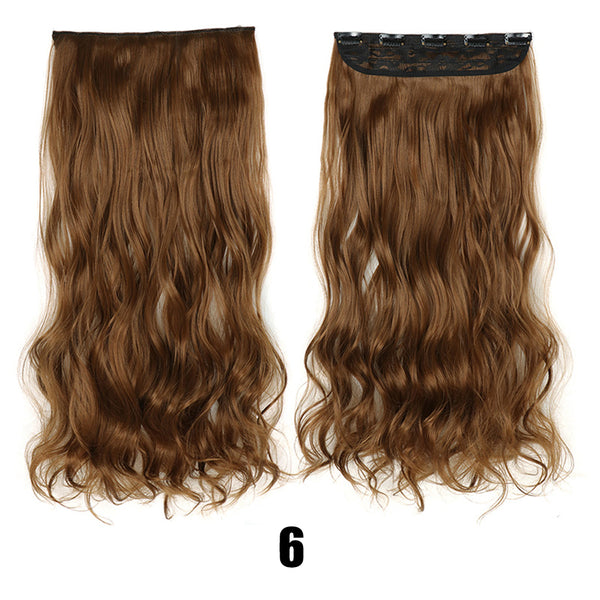 Women's Big Wavy Long Curly Hair Clipping Extensions Are Naturally Fluffy And No Trace