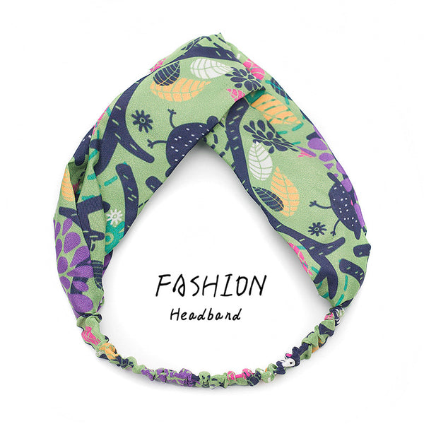 Avocado Elastic Cross Makeup Headband