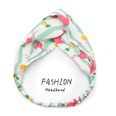 Avocado Elastic Cross Makeup Headband