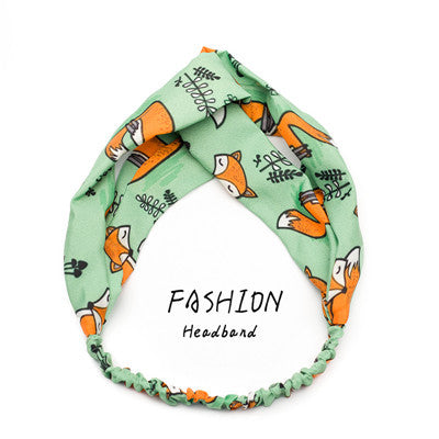 Avocado Elastic Cross Makeup Headband