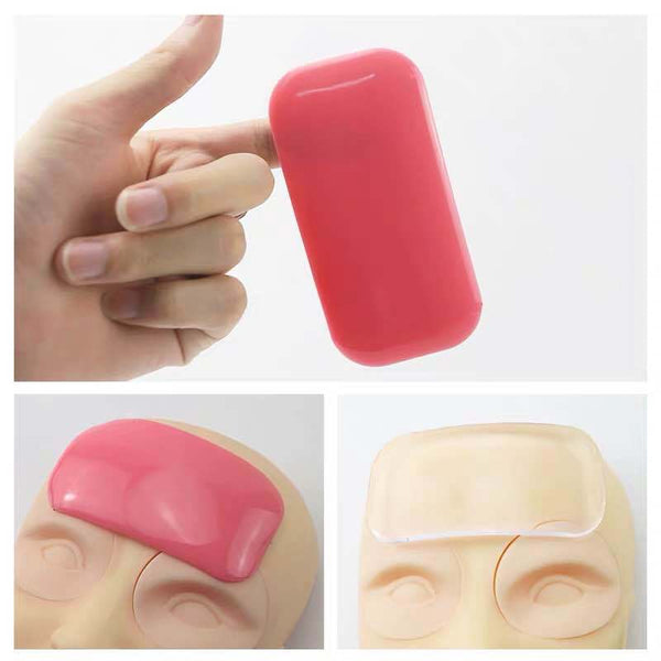 Silicone eyelash pad