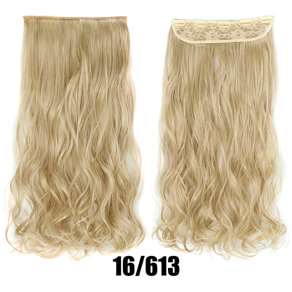 Women's Big Wavy Long Curly Hair Clipping Extensions Are Naturally Fluffy And No Trace