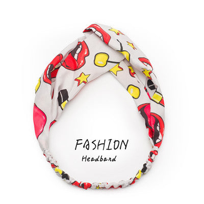 Avocado Elastic Cross Makeup Headband