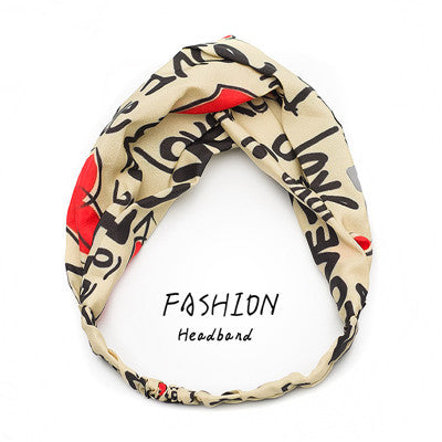 Avocado Elastic Cross Makeup Headband