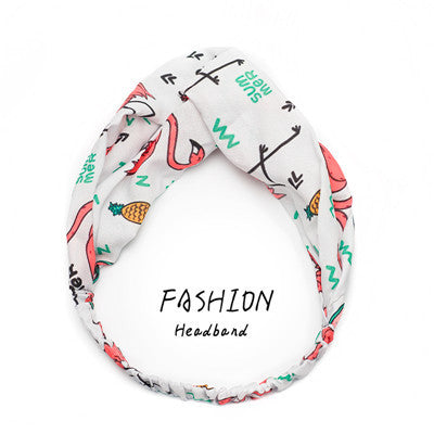 Avocado Elastic Cross Makeup Headband