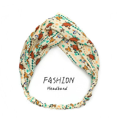 Avocado Elastic Cross Makeup Headband