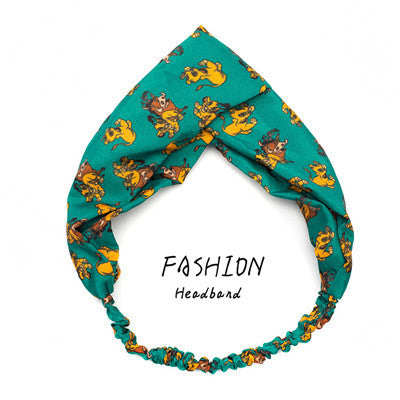Avocado Elastic Cross Makeup Headband