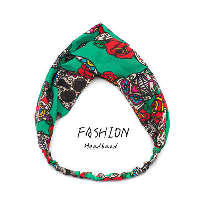 Avocado Elastic Cross Makeup Headband