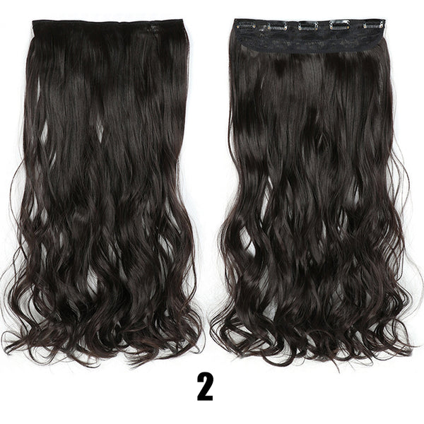 Women's Big Wavy Long Curly Hair Clipping Extensions Are Naturally Fluffy And No Trace