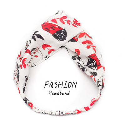 Avocado Elastic Cross Makeup Headband