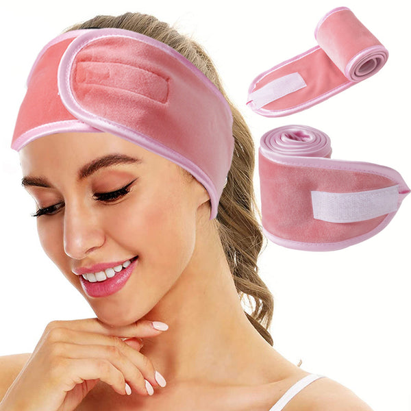 Thickened Printed Velcro Stretch Makeup Headband