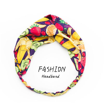 Avocado Elastic Cross Makeup Headband
