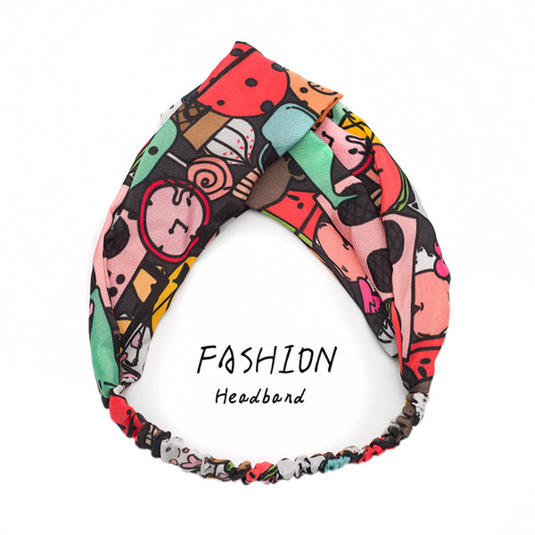 Avocado Elastic Cross Makeup Headband