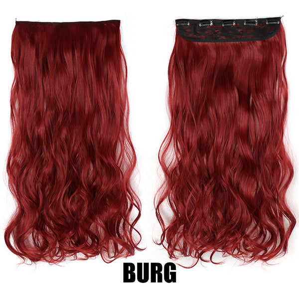 Women's Big Wavy Long Curly Hair Clipping Extensions Are Naturally Fluffy And No Trace