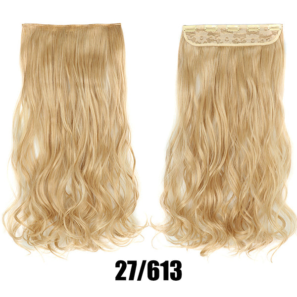 Women's Big Wavy Long Curly Hair Clipping Extensions Are Naturally Fluffy And No Trace