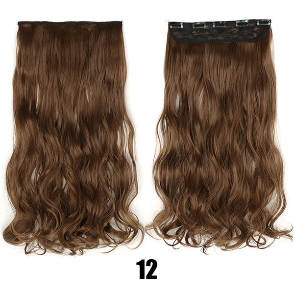 Women's Big Wavy Long Curly Hair Clipping Extensions Are Naturally Fluffy And No Trace