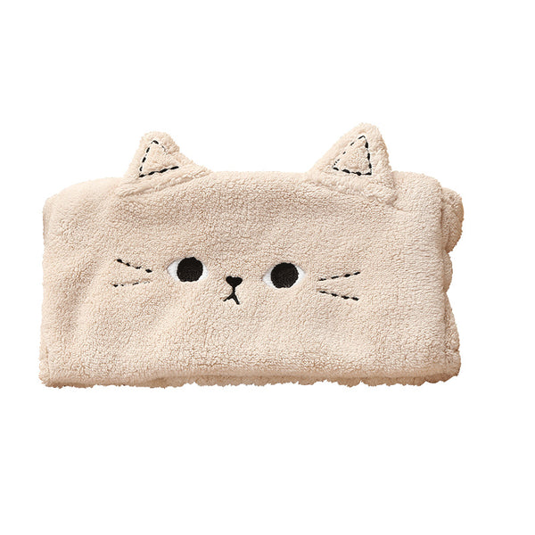 Shampoo Headband Makeup Remover Coral Hair Cover