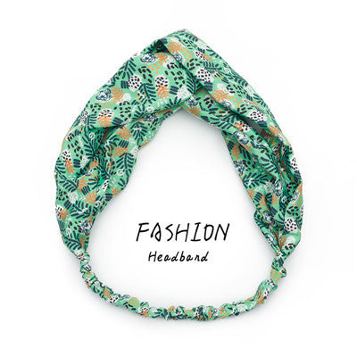Avocado Elastic Cross Makeup Headband