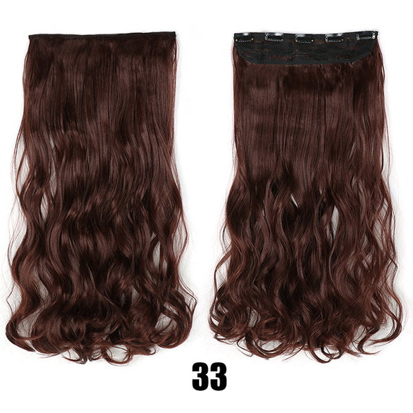 Women's Big Wavy Long Curly Hair Clipping Extensions Are Naturally Fluffy And No Trace