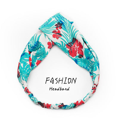 Avocado Elastic Cross Makeup Headband