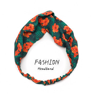 Avocado Elastic Cross Makeup Headband