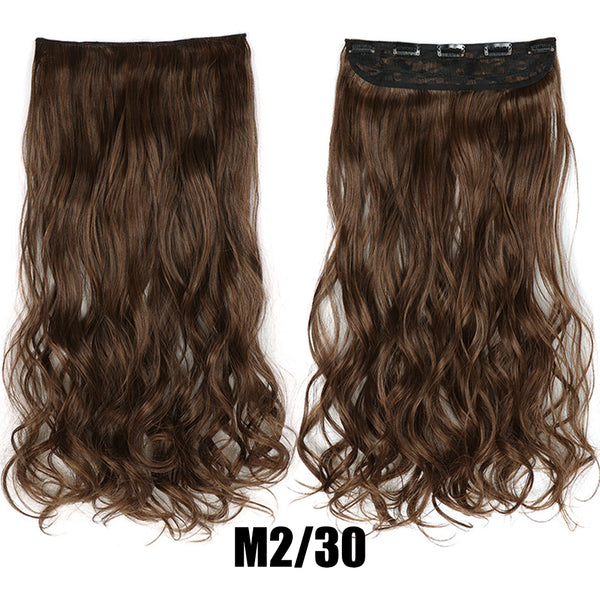 Women's Big Wavy Long Curly Hair Clipping Extensions Are Naturally Fluffy And No Trace