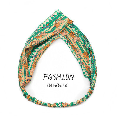 Avocado Elastic Cross Makeup Headband