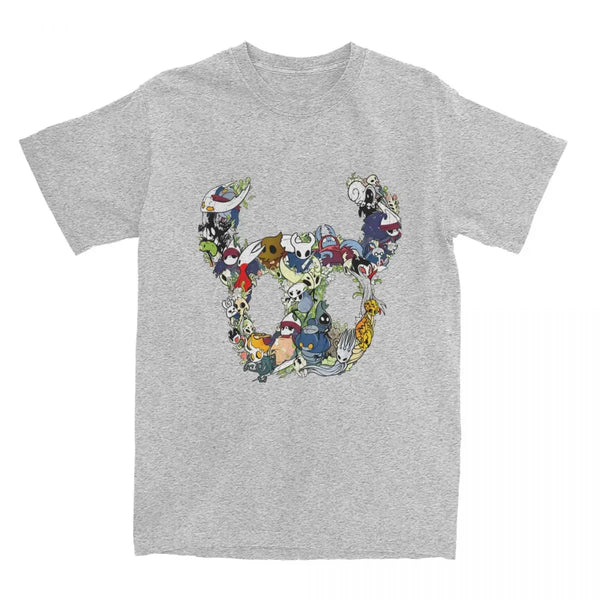 Funny Hollow Knight Crew T-Shirts for Men Women 100% Cotton Tees Shirt Plus Size Tops