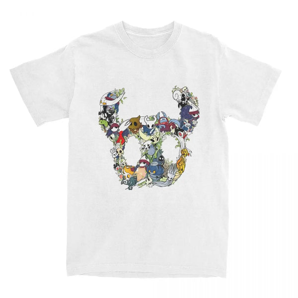 Funny Hollow Knight Crew T-Shirts for Men Women 100% Cotton Tees Shirt Plus Size Tops