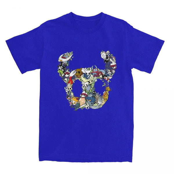 Funny Hollow Knight Crew T-Shirts for Men Women 100% Cotton Tees Shirt Plus Size Tops