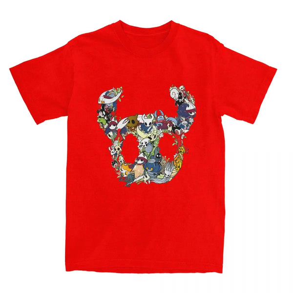 Funny Hollow Knight Crew T-Shirts for Men Women 100% Cotton Tees Shirt Plus Size Tops