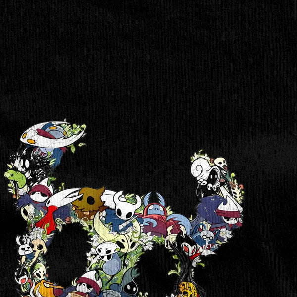 Funny Hollow Knight Crew T-Shirts for Men Women 100% Cotton Tees Shirt Plus Size Tops