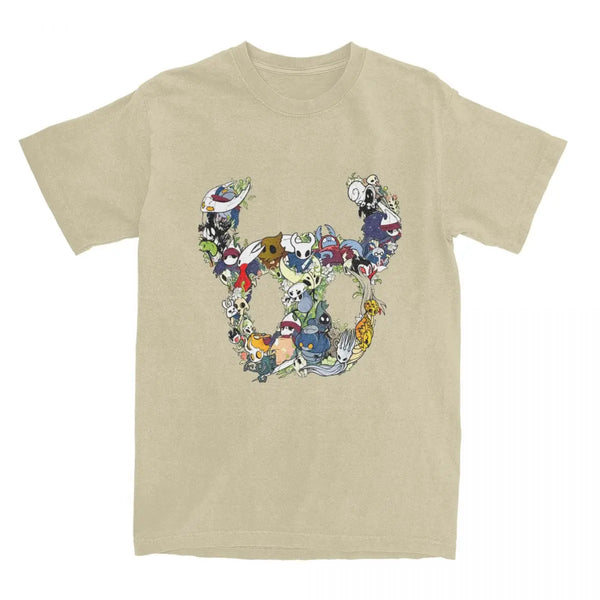 Funny Hollow Knight Crew T-Shirts for Men Women 100% Cotton Tees Shirt Plus Size Tops