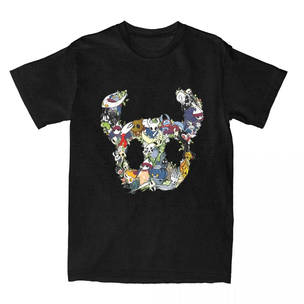 Funny Hollow Knight Crew T-Shirts for Men Women 100% Cotton Tees Shirt Plus Size Tops
