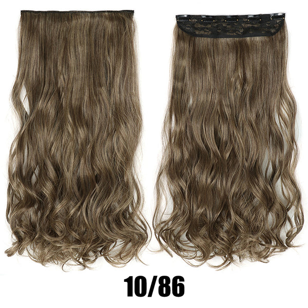 Women's Big Wavy Long Curly Hair Clipping Extensions Are Naturally Fluffy And No Trace