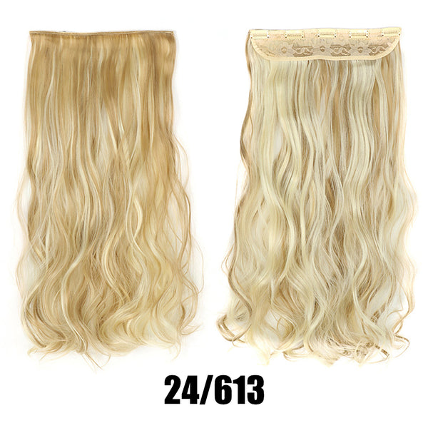Women's Big Wavy Long Curly Hair Clipping Extensions Are Naturally Fluffy And No Trace