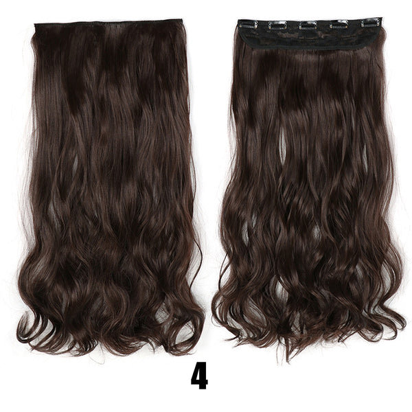 Women's Big Wavy Long Curly Hair Clipping Extensions Are Naturally Fluffy And No Trace