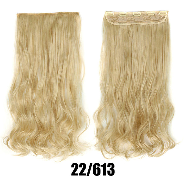 Women's Big Wavy Long Curly Hair Clipping Extensions Are Naturally Fluffy And No Trace