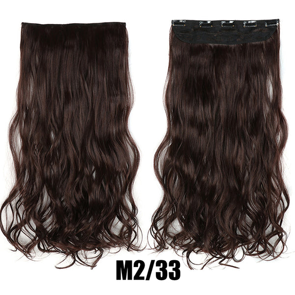Women's Big Wavy Long Curly Hair Clipping Extensions Are Naturally Fluffy And No Trace