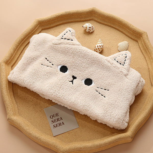 Shampoo Headband Makeup Remover Coral Hair Cover