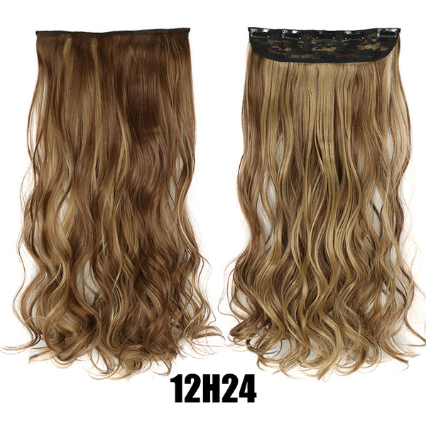 Women's Big Wavy Long Curly Hair Clipping Extensions Are Naturally Fluffy And No Trace