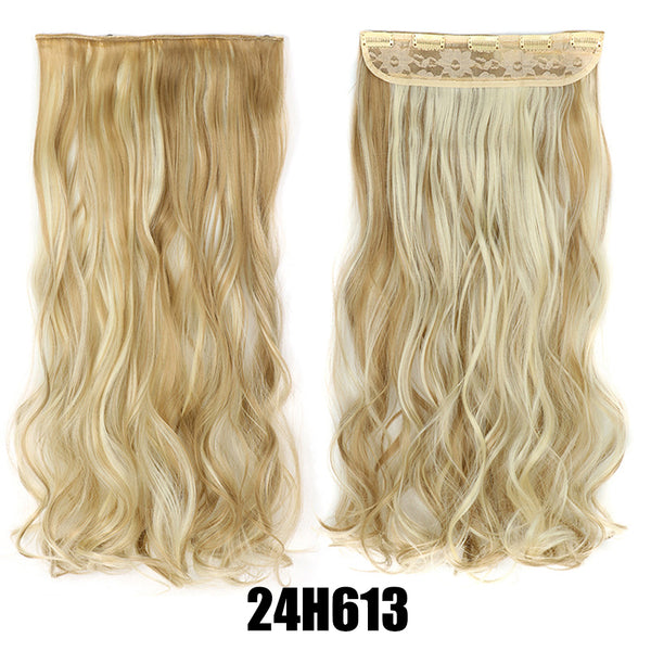 Women's Big Wavy Long Curly Hair Clipping Extensions Are Naturally Fluffy And No Trace